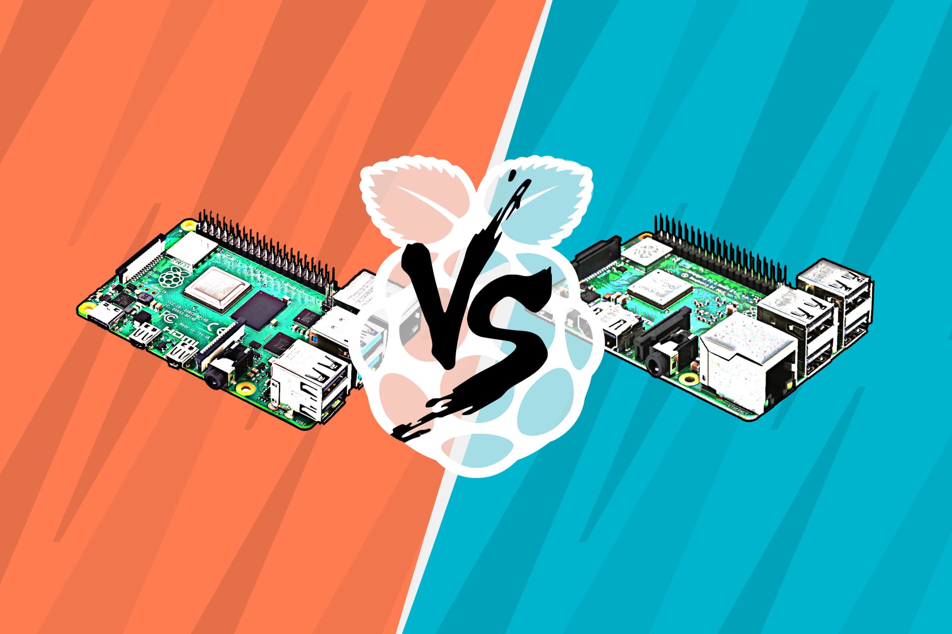 Raspberry Pi 4 compared to the Raspberry Pi 3 B+